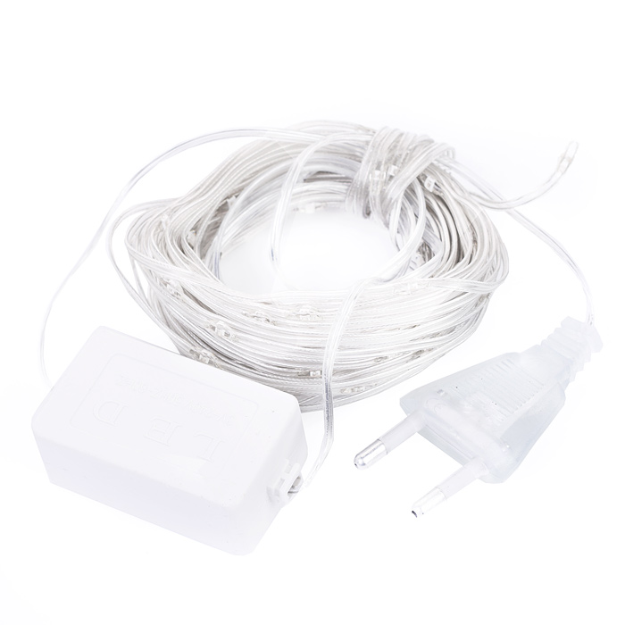 Электрогирлянда светодиодная Роса, 5 м, 50 ламп, цветная