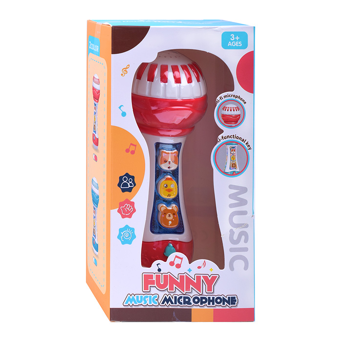 Фото к товару Музыкальная игрушка 2331 "Микрофон" в коробке Музыкальная игрушка 2331 "Микрофон" в коробке