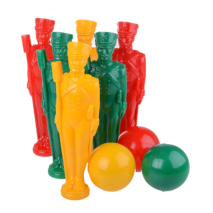 Кегли "Стратегия" (6 солдат+3 шара) Кегли "Стратегия" (6 солдат+3 шара)