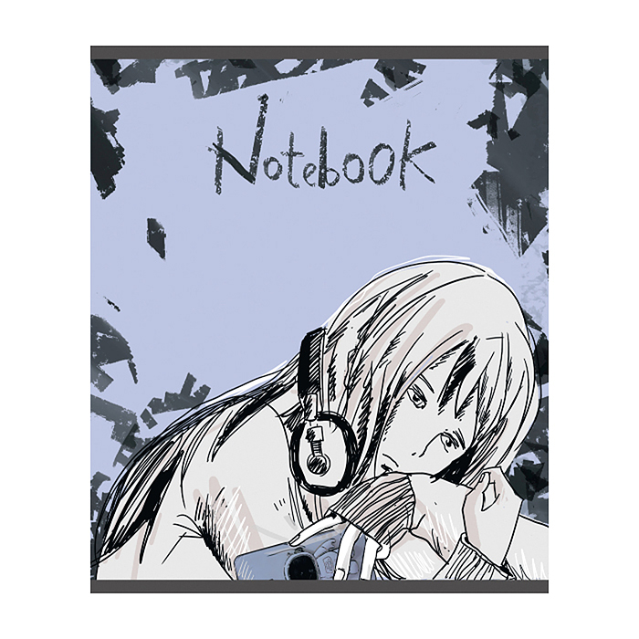 Фото к товару Тетрадь 48л. клетка, А5 "Мобильная" скрепка Тетрадь 48л. клетка, А5 "Мобильная" скрепка