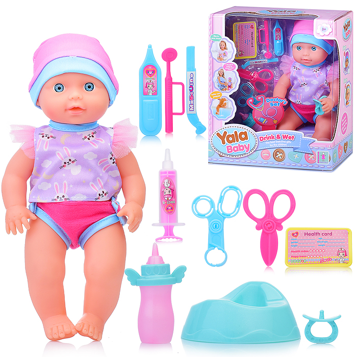 Пупс YL2325E-B "Каталина" с аксессуарами, в коробке Пупс YL2325E-B "Каталина" с аксессуарами, в коробке