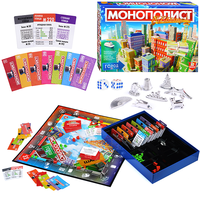 Игра настольная "Монополист" Город Игра настольная "Монополист" Город