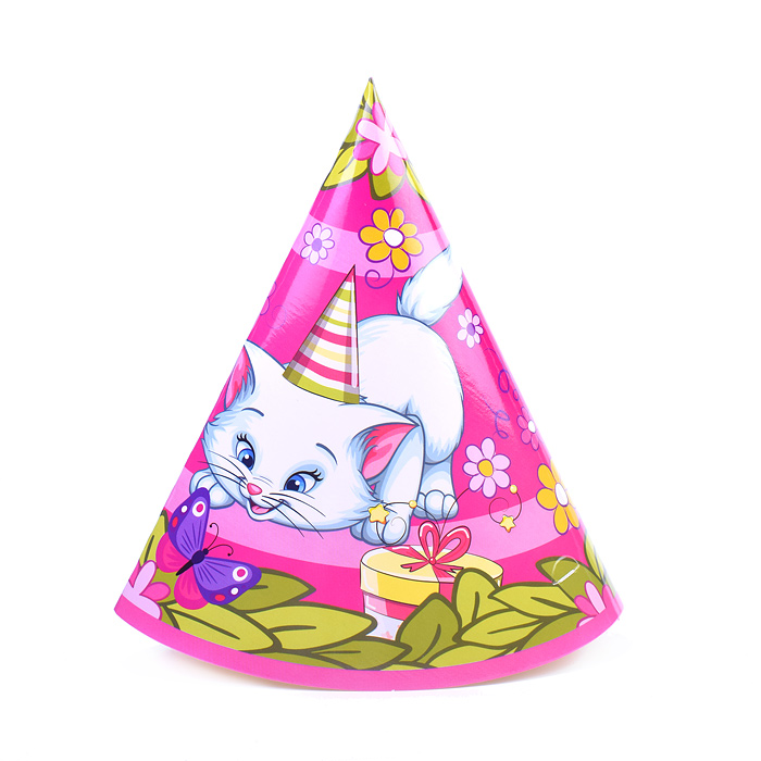 Набор колпаков 6 шт 20 см "Розовая фантазия "