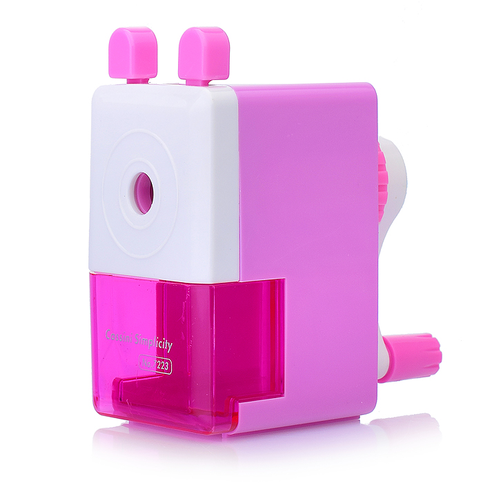 Точилка для карандашей механическая Классическая цвета микс 