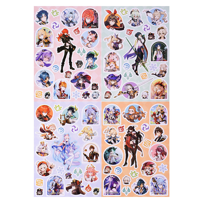 Коллекция наклеек Genshin Коллекция наклеек Genshin