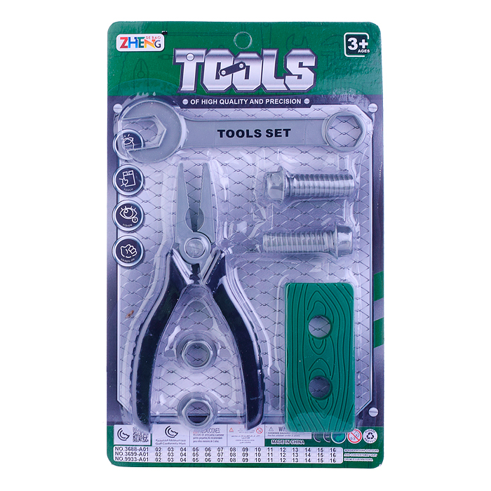 Игровой набор "Инструменты" 9933-A13 на листе
