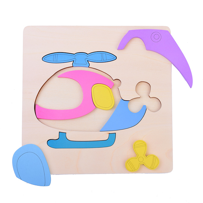 Пазл-вкладыш D1541 "Вертолет"