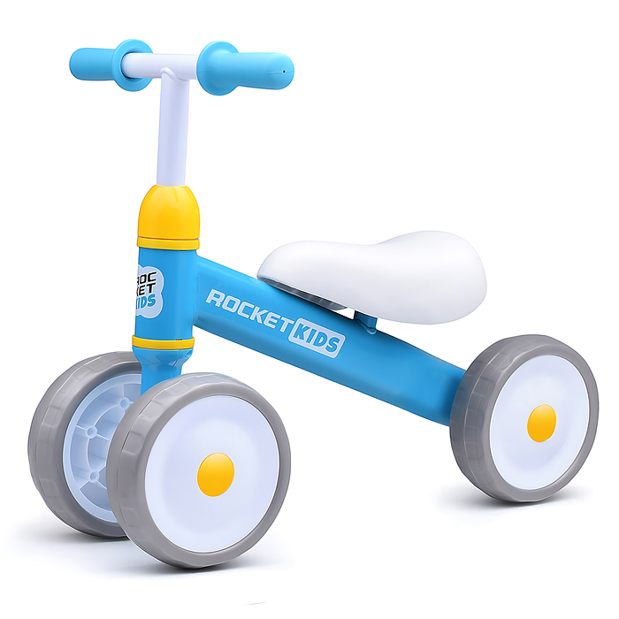 Беговел трехколесный Rocket 134-BL, колеса EVA, цвет синий