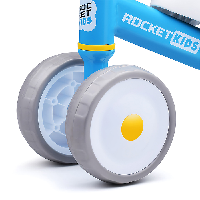 Фото к товару Беговел трехколесный Rocket 134-BL, колеса EVA, цвет синий Беговел трехколесный Rocket 134-BL, колеса EVA, цвет синий