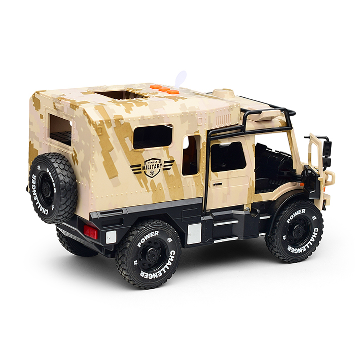 Фото к товару Машина RJ6897 "Военный броневик" (свет, звук) в коробке Машина RJ6897 "Военный броневик" (свет, звук) в коробке
