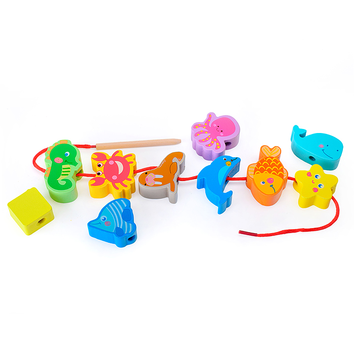 Фото к товару Шнуровка D1606-1 "В мире животных" 42 предмета Шнуровка D1606-1 "В мире животных" 42 предмета