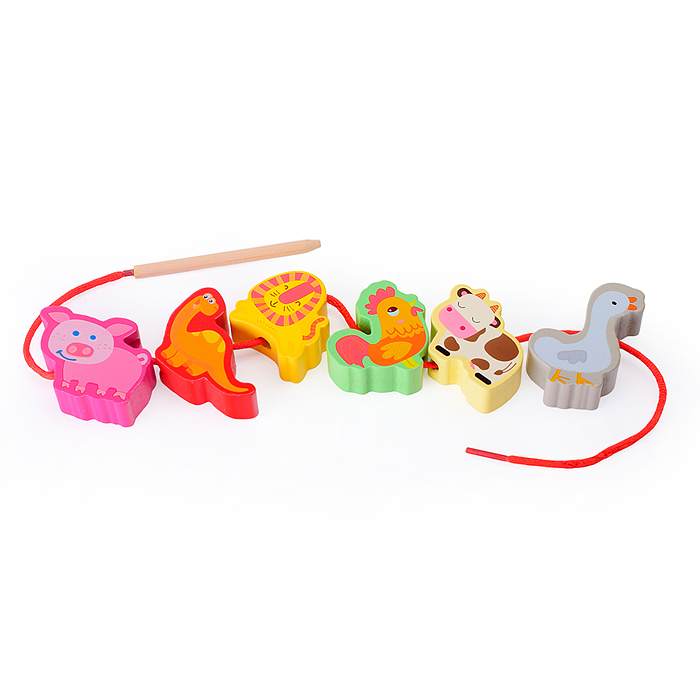 Фото к товару Шнуровка D1606-1 "В мире животных" 42 предмета Шнуровка D1606-1 "В мире животных" 42 предмета