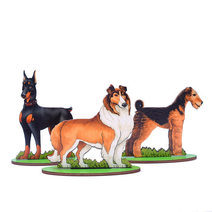 Фото к товару Игровой набор в коробке "Собаки служебные" (дерево) Игровой набор в коробке "Собаки служебные" (дерево)