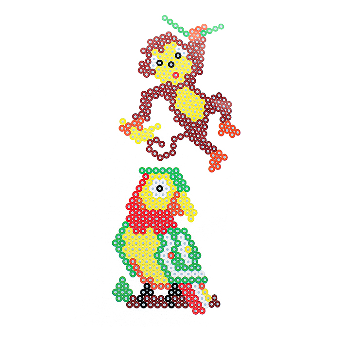 Игра "Термомозаика" т.21 исп. 7 "Обезьянка и попугай"