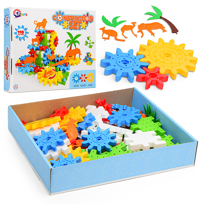 Игрушка «Конструктор Технок» с шестерёнками Игрушка «Конструктор Технок» с шестерёнками