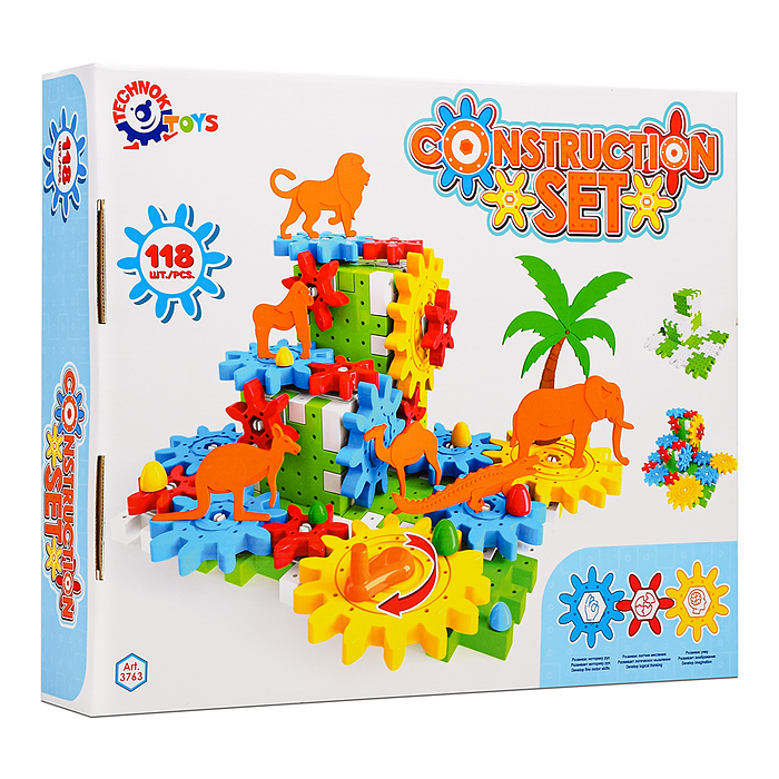 Фото к товару Игрушка «Конструктор Технок» с шестерёнками Игрушка «Конструктор Технок» с шестерёнками