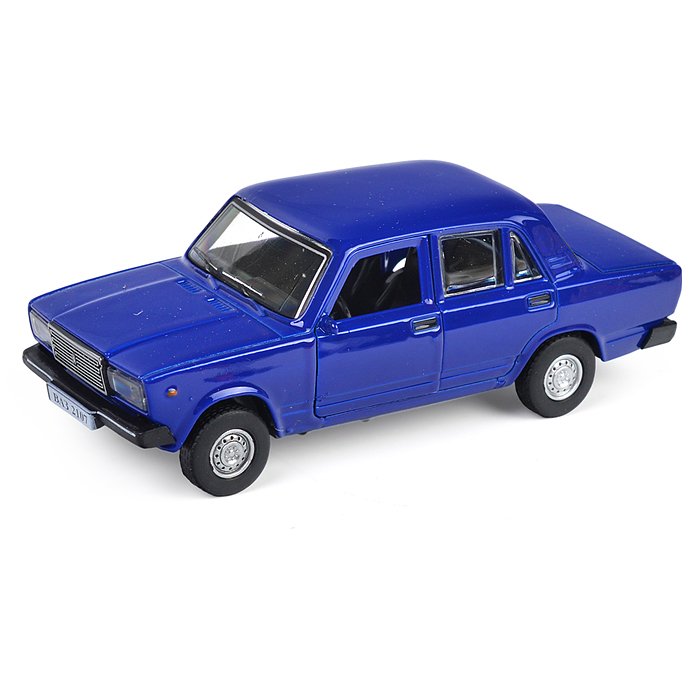 Фото к товару Машина металл ВАЗ-2107 длина 12 см, (двери, багаж, темно-синий) инерц, в коробке Машина металл ВАЗ-2107 длина 12 см, (двери, багаж, темно-синий) инерц, в коробке