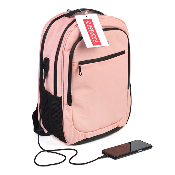 Фото к товару Рюкзак BI-03-029 BIRRONI розовый Рюкзак BI-03-029 BIRRONI розовый