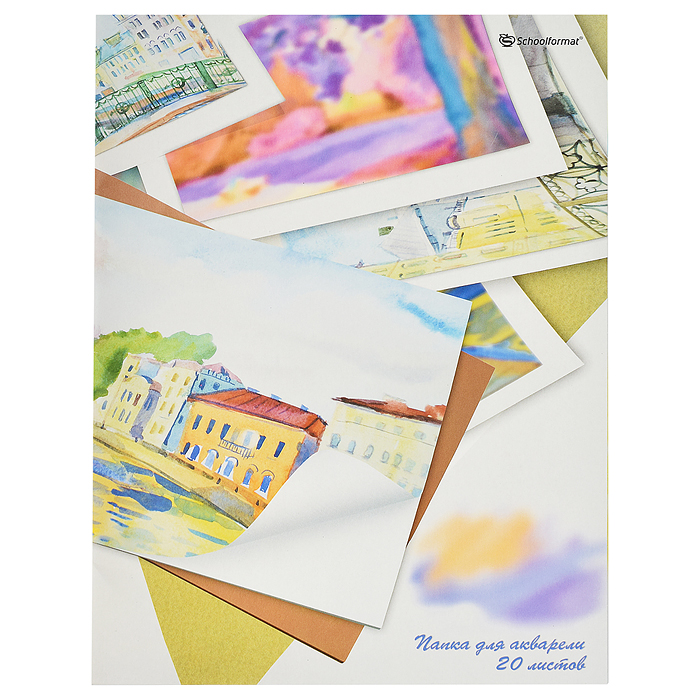 Папка для акварели 20 л. А3 "Улица" Папка для акварели 20 л. А3 "Улица"