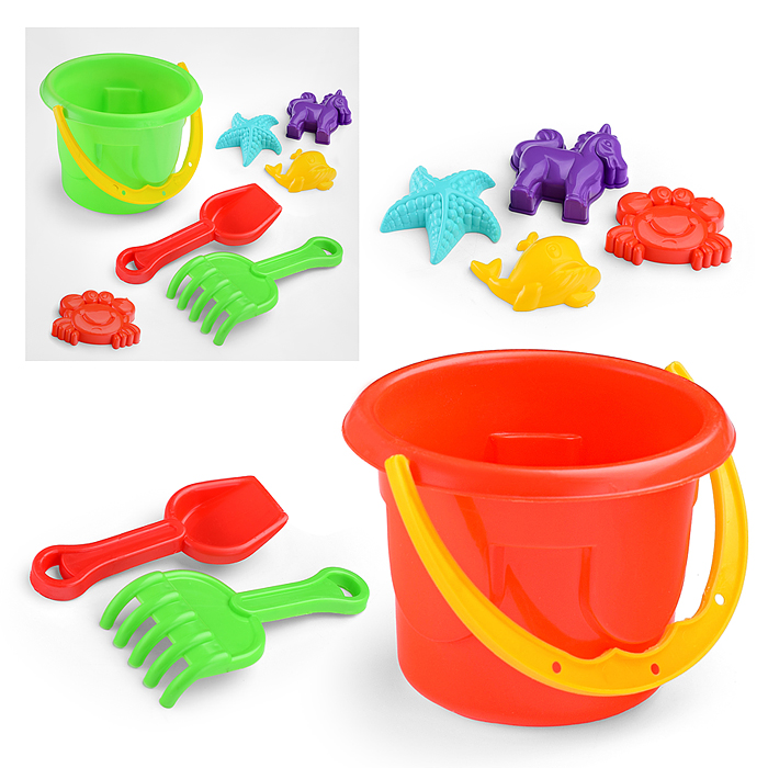 Набор для игры в песке с ведром мини №2 Набор для игры в песке с ведром мини №2
