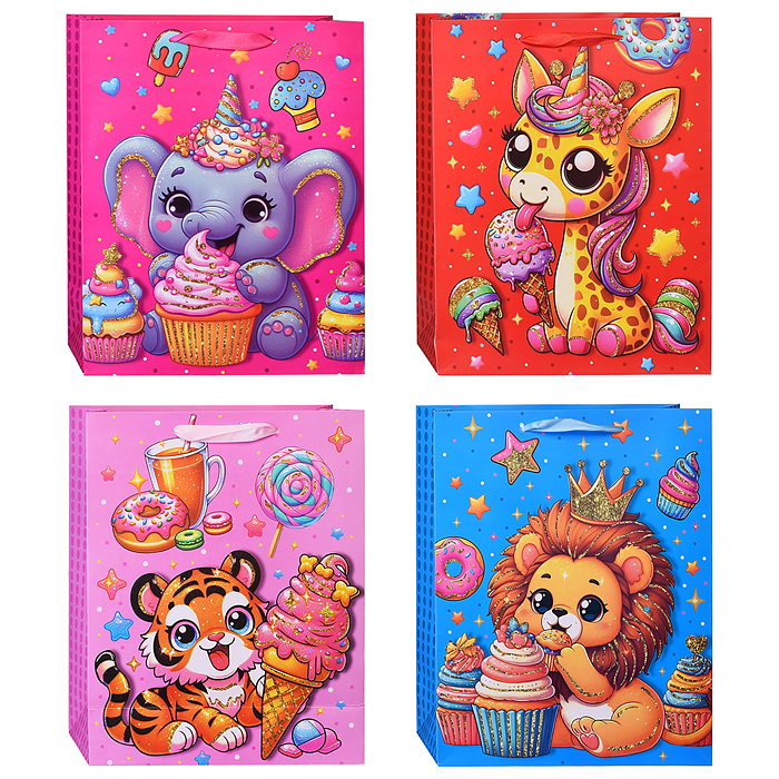 Пакет подарочный 00-6298 "Вкусное день рождения" 26*32*10,5 см. Пакет подарочный 00-6298 "Вкусное день рождения" 26*32*10,5 см.