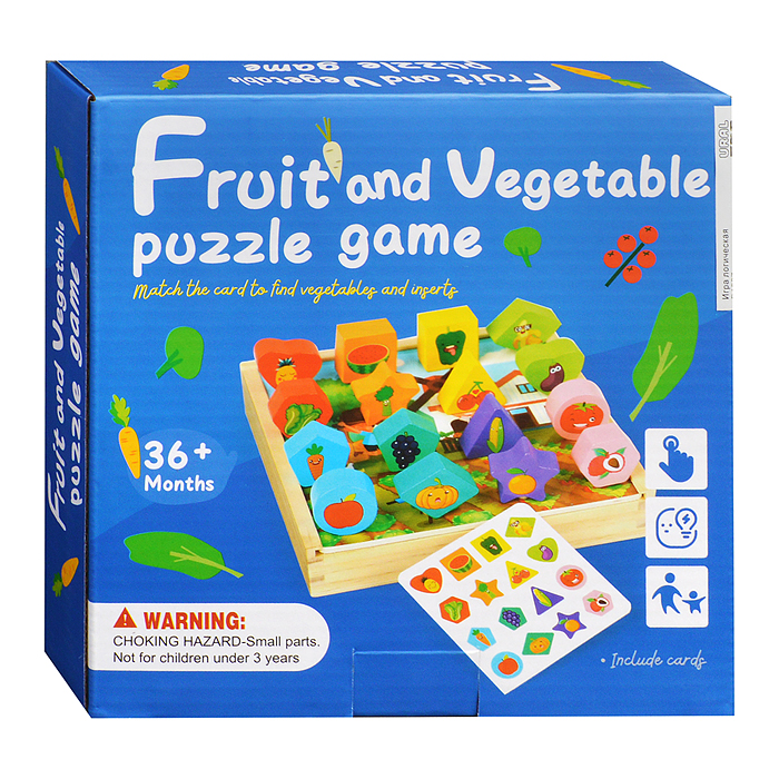 Фото к товару Игра логическая D1827 "Фрукты и овощи" Игра логическая D1827 "Фрукты и овощи"