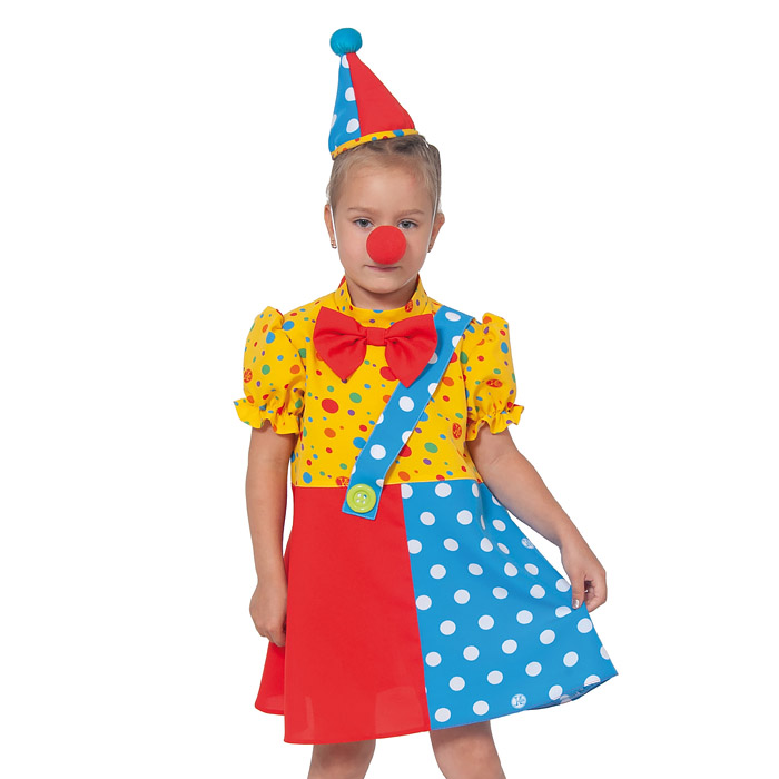 Изделие швейное "Набор карнавальный "Клоунесса Чика" дет. р-р XS (рост 104-110) Изделие швейное "Набор карнавальный "Клоунесса Чика" дет. р-р XS (рост 104-110)