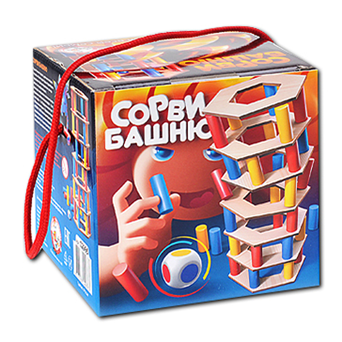 Фото к товару Игра для всей семьи "Сорви башню" (цветная) Игра для всей семьи "Сорви башню" (цветная)