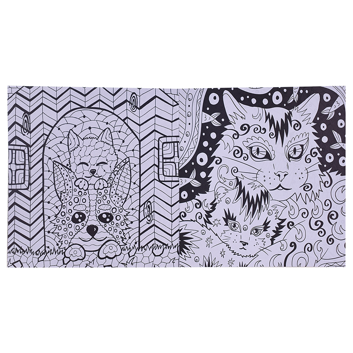 Раскраска-антистресс. Котята.