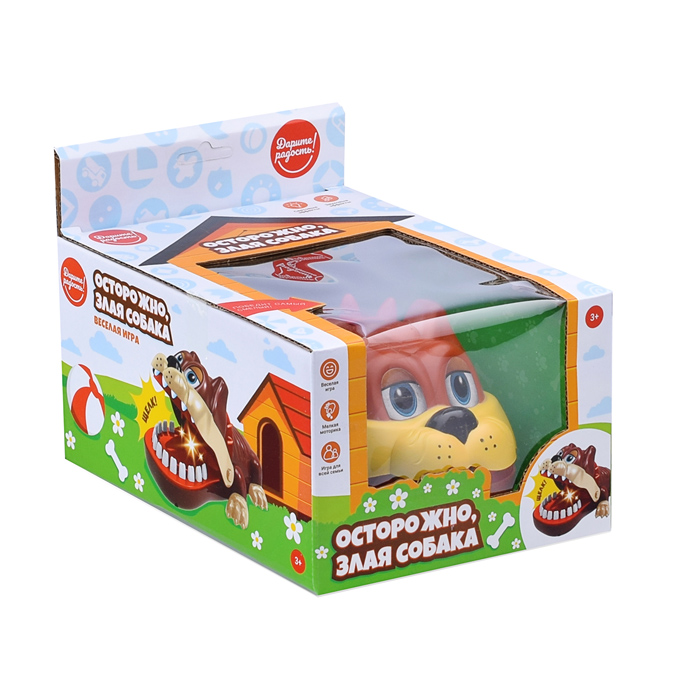 Фото к товару Настольная игра UT0069 "Осторожно, злая собака" в коробке Настольная игра UT0069 "Осторожно, злая собака" в коробке