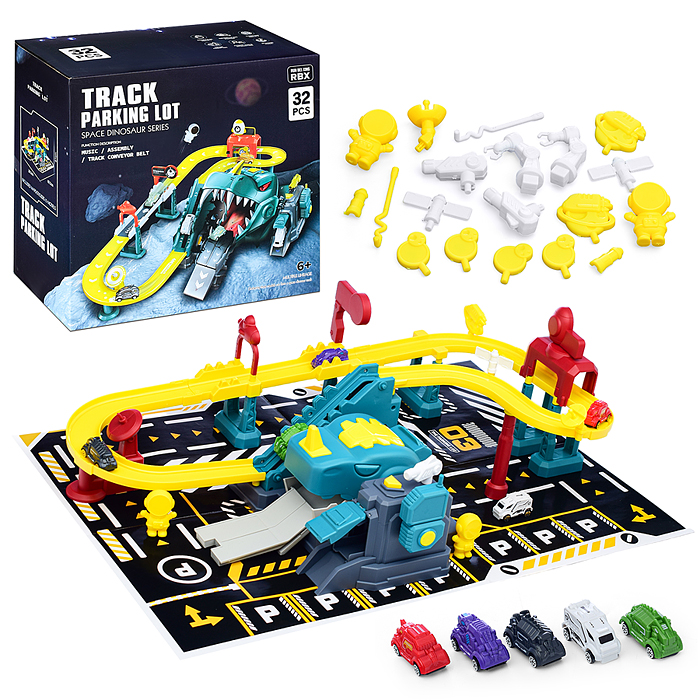 Парковка-трек 388-590 "Дино паркинг" (32 дет.) в коробке Парковка-трек 388-590 "Дино паркинг" (32 дет.) в коробке