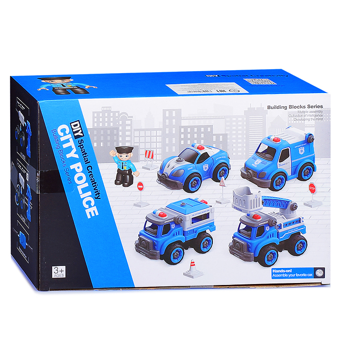 Фото к товару Конструктор LM8023/24-SY-2 "Городская служба" синий, в коробке Конструктор LM8023/24-SY-2 "Городская служба" синий, в коробке