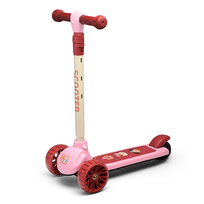 Фото к товару Самокат U001189Y 3-х кол., PU, цвет розовый Самокат U001189Y 3-х кол., PU, цвет розовый