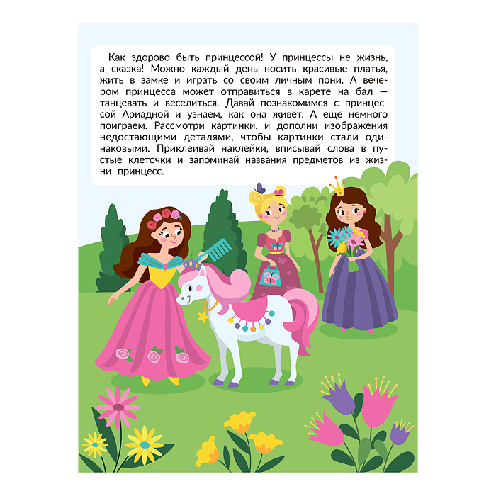 Фото к товару Найди отличия. Принцессы; авт. Бахурова. Найди отличия. Принцессы; авт. Бахурова.