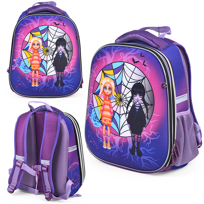 Рюкзак каркасный "Вэнсдэй" формованный из полимеров, материал: нейлон, полиэстер, полноцветная п Рюкзак каркасный "Вэнсдэй" формованный из полимеров, материал: нейлон, полиэстер, полноцветная п