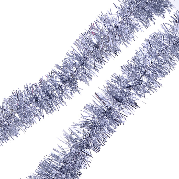 Мишура "Праздничная" серебро d-35, 1м. Мишура "Праздничная" серебро d-35, 1м.