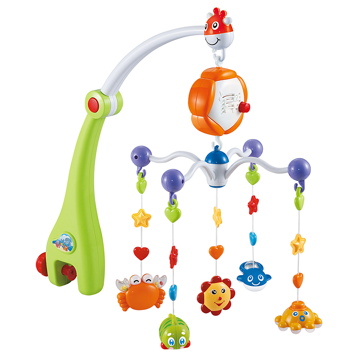 Фото к товару Мобиль музыкальный "Морские друзья" в коробке Мобиль музыкальный "Морские друзья" в коробке