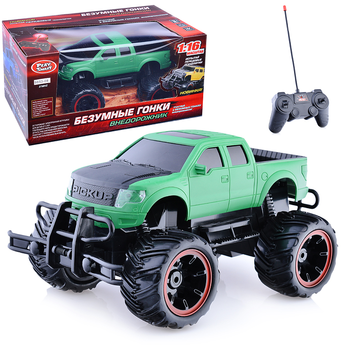 Машина 9853-07/08 "Внедорожник №4" р/у, 27MHz, 1:16 в коробке