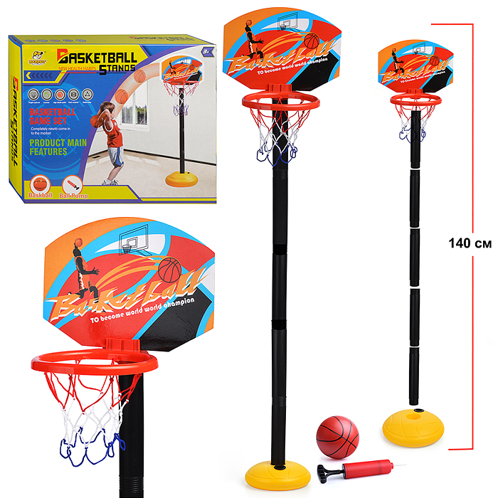 Баскетбол J1356 "Юный чемпион" (высота 140см) в коробке Баскетбол J1356 "Юный чемпион" (высота 140см) в коробке