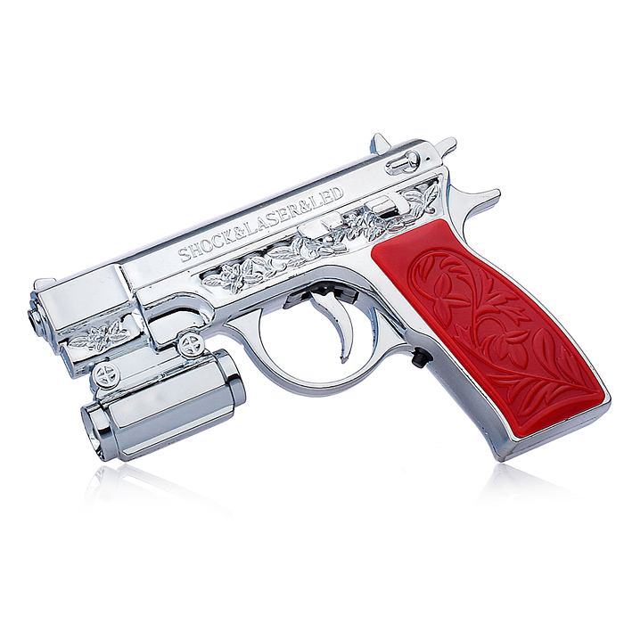 Фото к товару Игрушечный фонарик 00-3790 "Пистолет" Игрушечный фонарик 00-3790 "Пистолет"