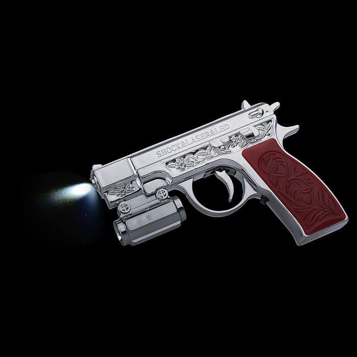 Фото к товару Игрушечный фонарик 00-3790 "Пистолет" Игрушечный фонарик 00-3790 "Пистолет"