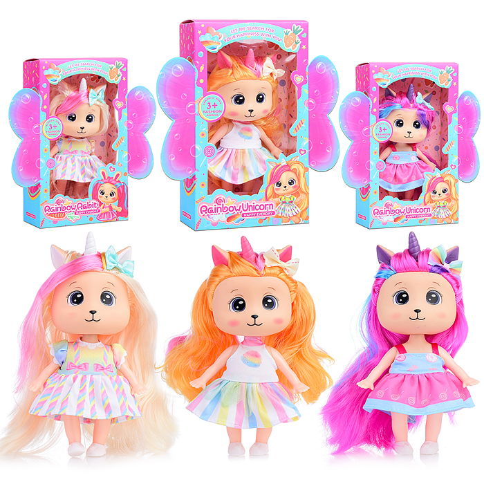 Кукла-единорожка 6114A "Эвелина" в коробке