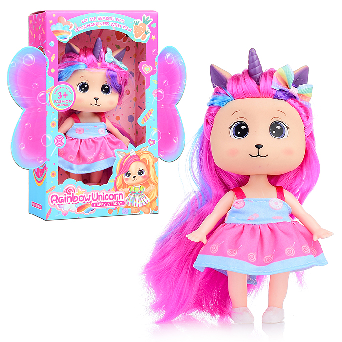 Кукла-единорожка 6114A "Эвелина" в коробке