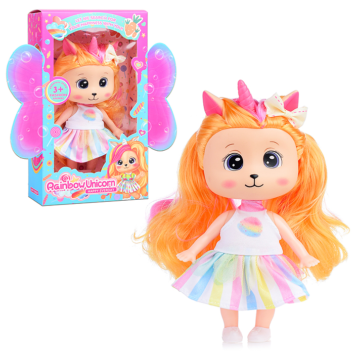 Кукла-единорожка 6114A "Эвелина" в коробке