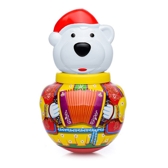 Фото к товару Неваляшка малая "Белый медведь Борис" в п/пакете Неваляшка малая "Белый медведь Борис" в п/пакете