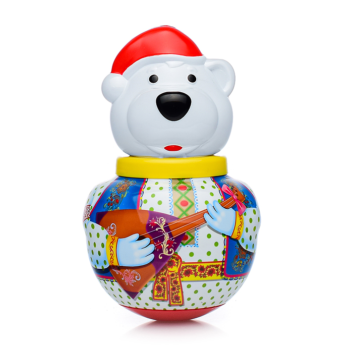 Фото к товару Неваляшка малая "Белый медведь Борис" в п/пакете Неваляшка малая "Белый медведь Борис" в п/пакете