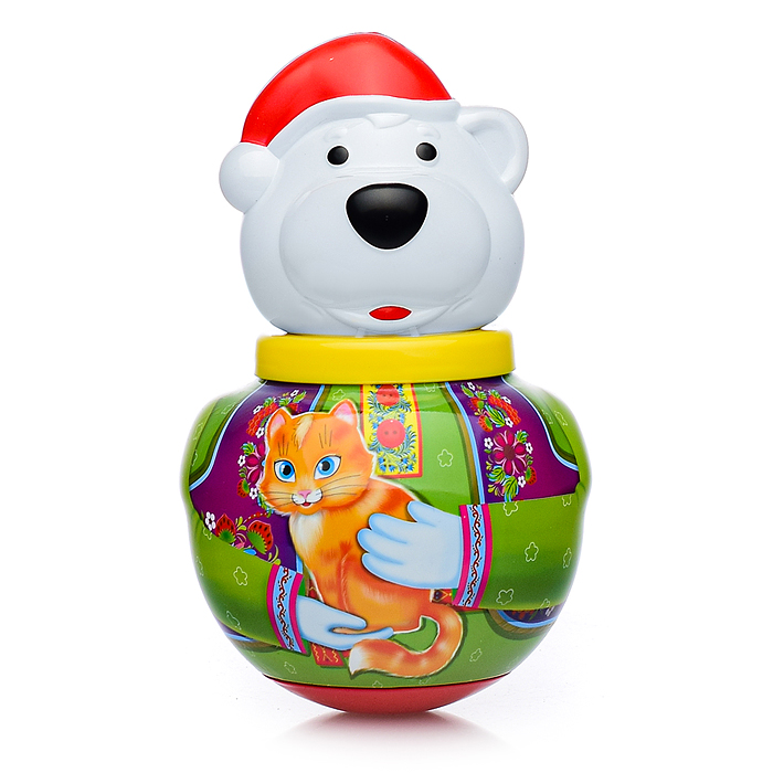 Фото к товару Неваляшка малая "Белый медведь Борис" в п/пакете Неваляшка малая "Белый медведь Борис" в п/пакете