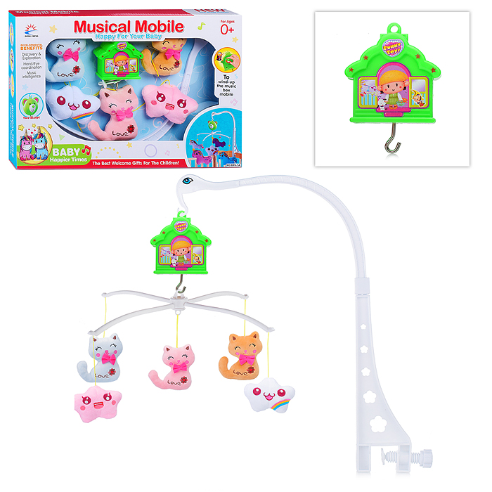 Мобиль 699-11A "Веселые котятки" на кроватку, в коробке Мобиль 699-11A "Веселые котятки" на кроватку, в коробке