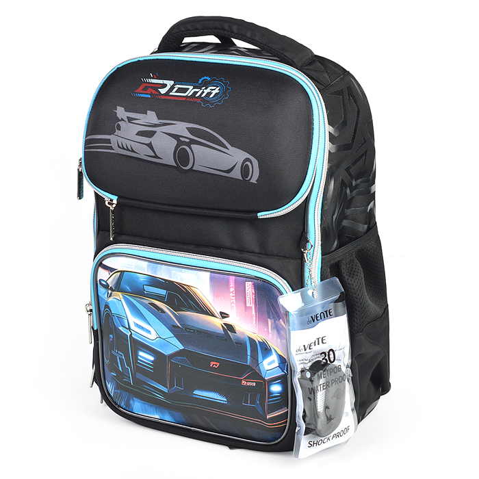 Ранец "Smart. Drift" школьный жесткий 37x28x14 см (14 л) вес 800 г, 1 отделение на замке с 