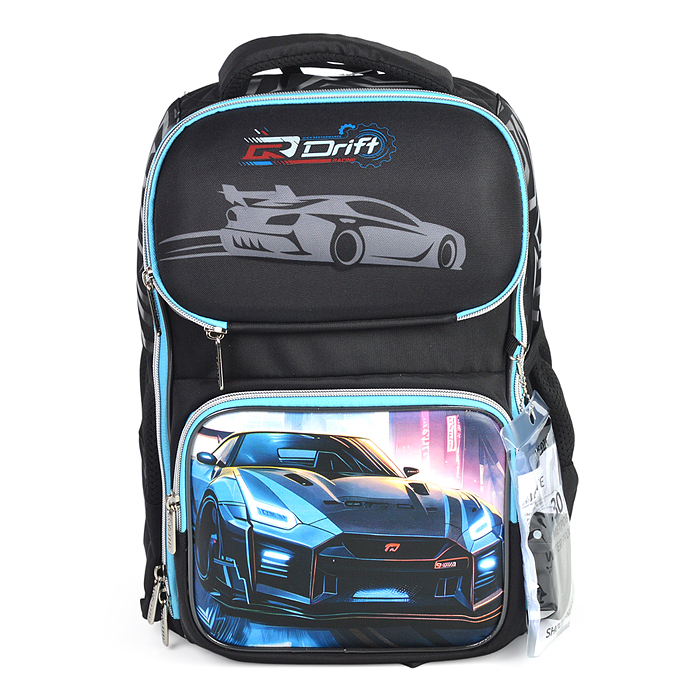 Ранец "Smart. Drift" школьный жесткий 37x28x14 см (14 л) вес 800 г, 1 отделение на замке с 